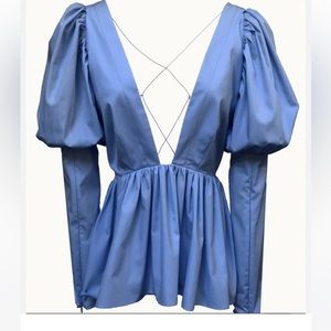 Allina liu Oxford peplum. Worn once. Size xs